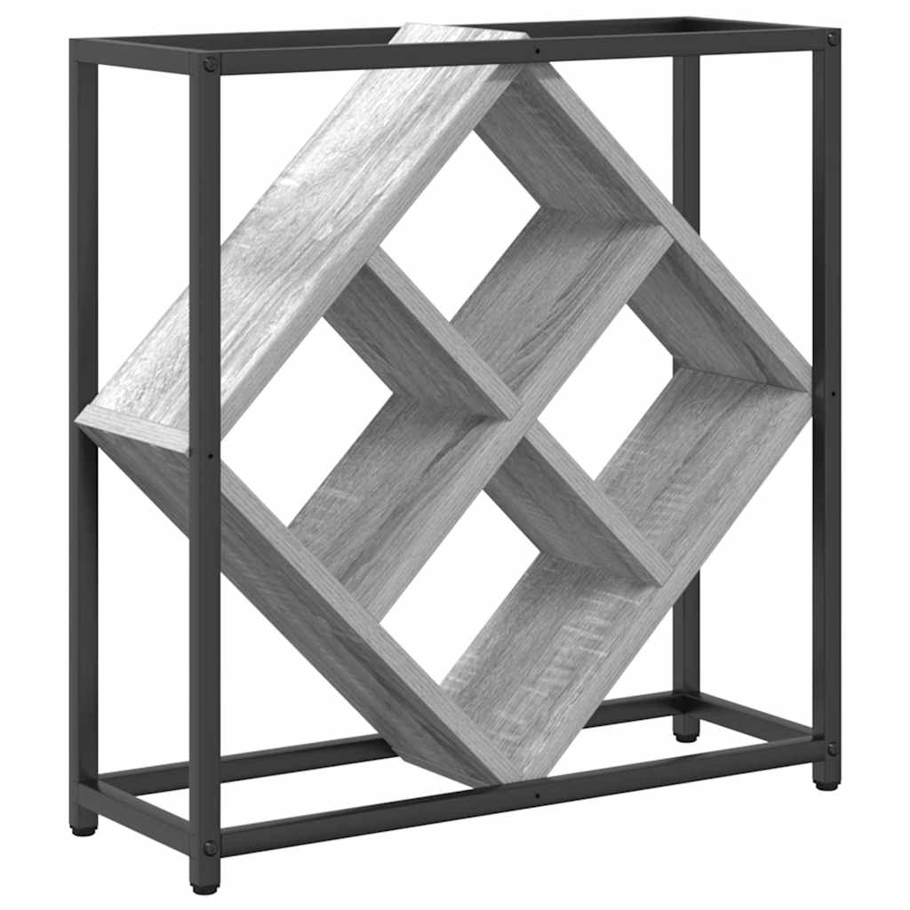 Wine Rack Grey Sonoma 51 x 18 x 52.5 cm Engineered Wood