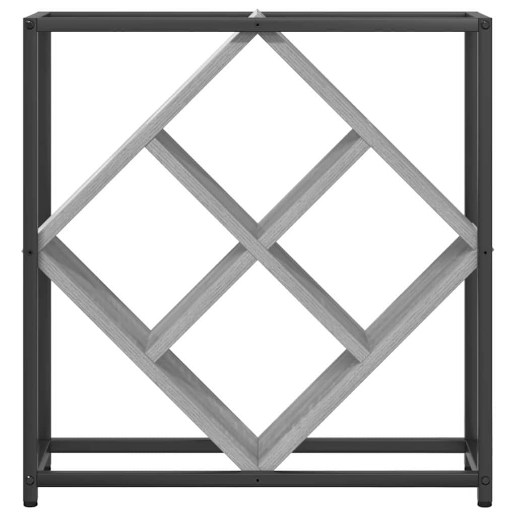 Wine Rack Grey Sonoma 51 x 18 x 52.5 cm Engineered Wood
