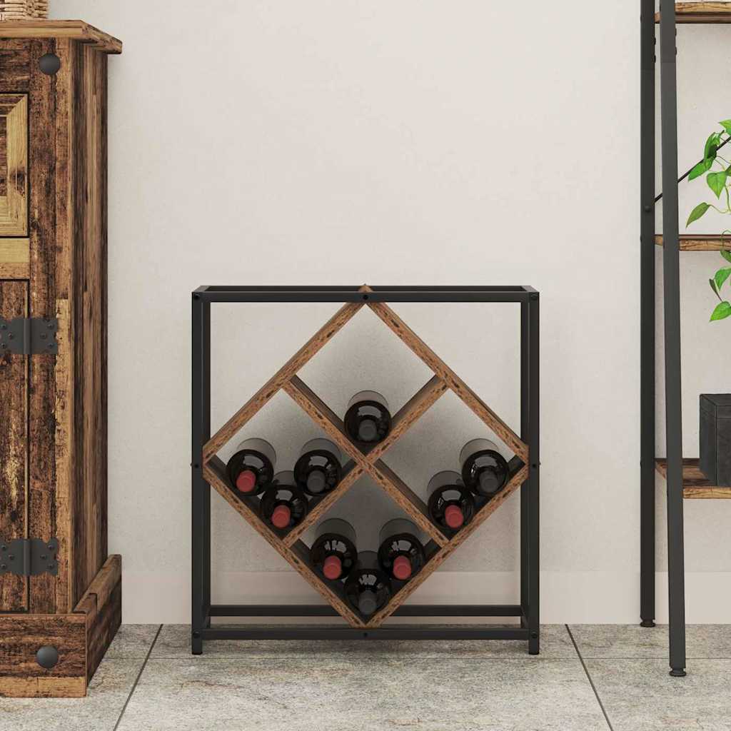 Wine Rack Old Wood 51 x 18 x 52.5 cm Engineered Wood