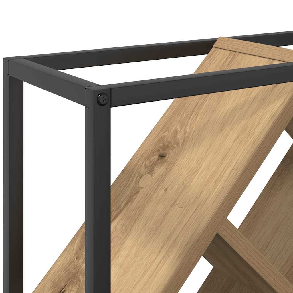 Wine Rack 16 bottles Engineered Wood Artisan Oak