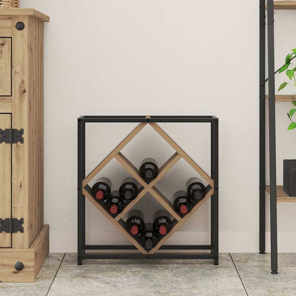 Wine Rack 16 bottles Engineered Wood Artisan Oak