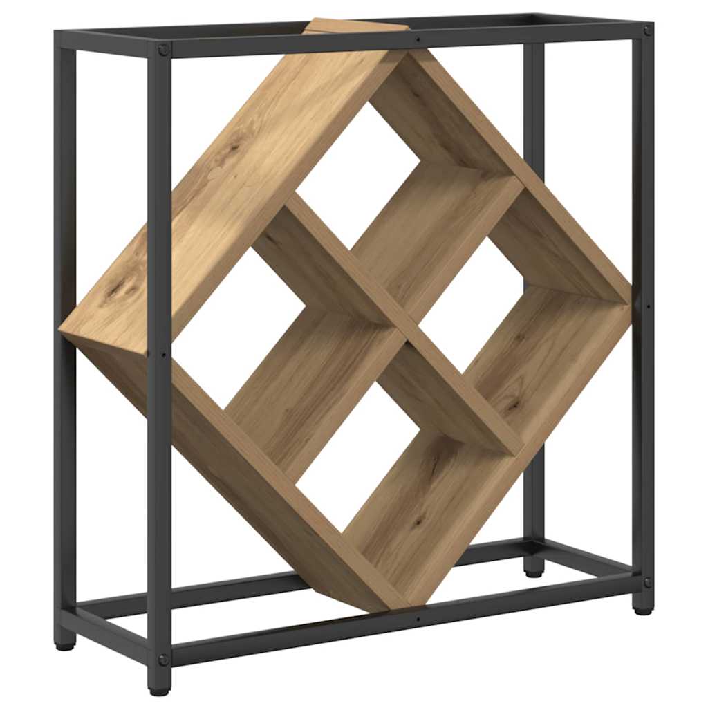 Wine Rack 16 bottles Engineered Wood Artisan Oak