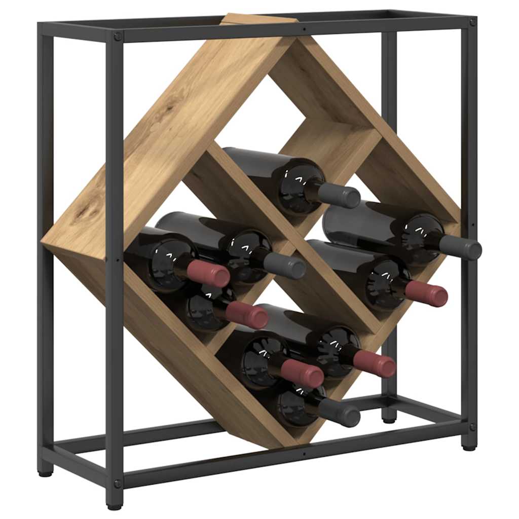 Wine Rack 16 bottles Engineered Wood Artisan Oak