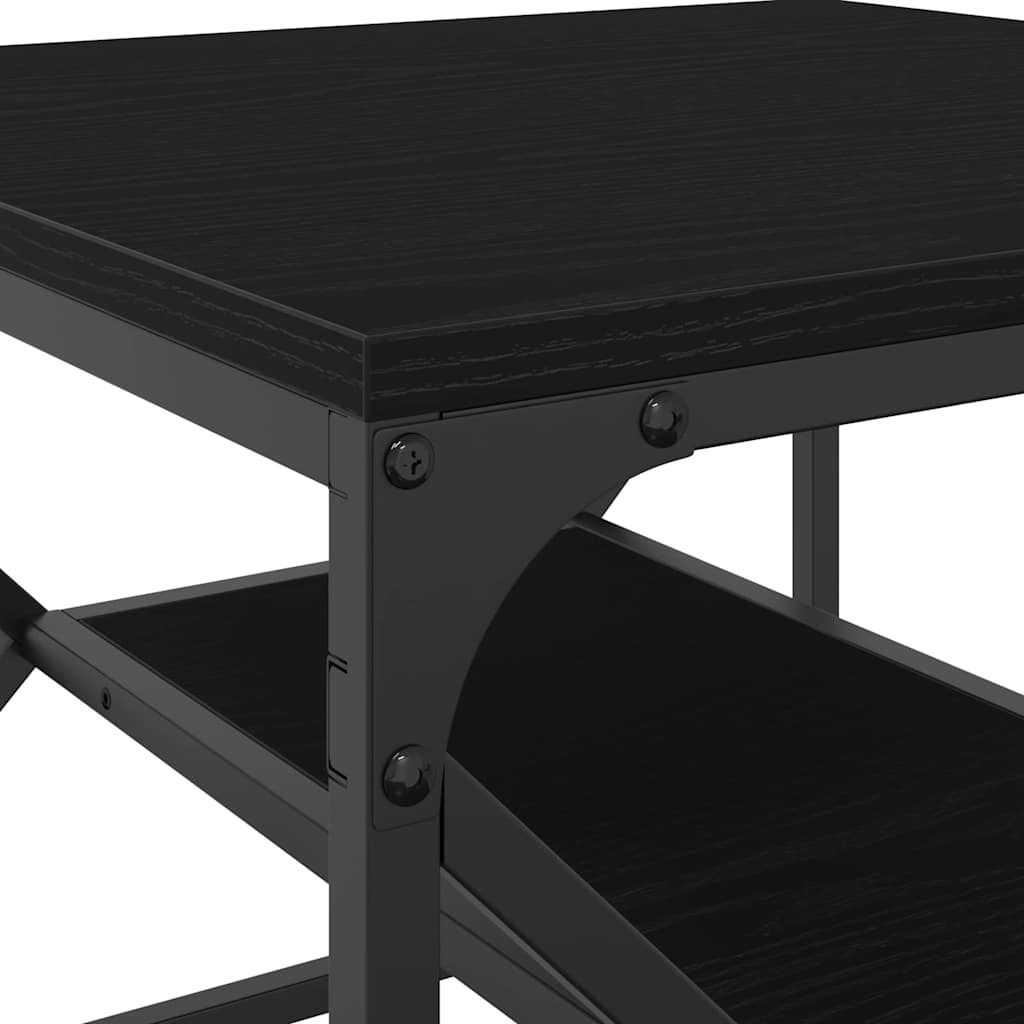 Coffee Table Black Oak 51 x 50 x 40 cm