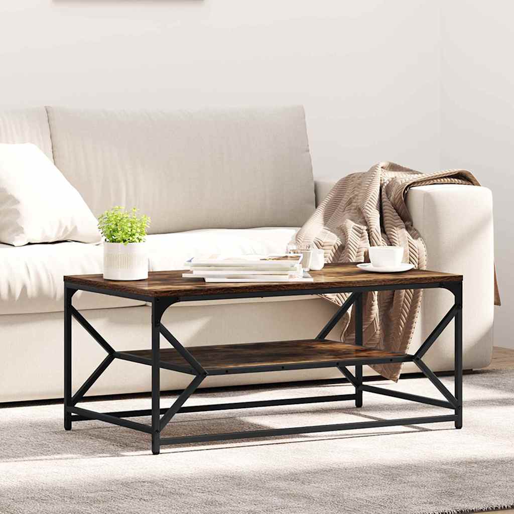 Coffee Table Smoked Oak 90 x 50 x 40 cm