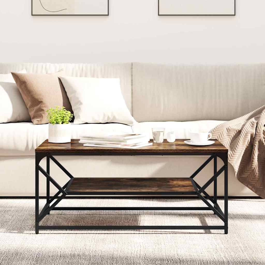 Coffee Table Smoked Oak 90 x 50 x 40 cm