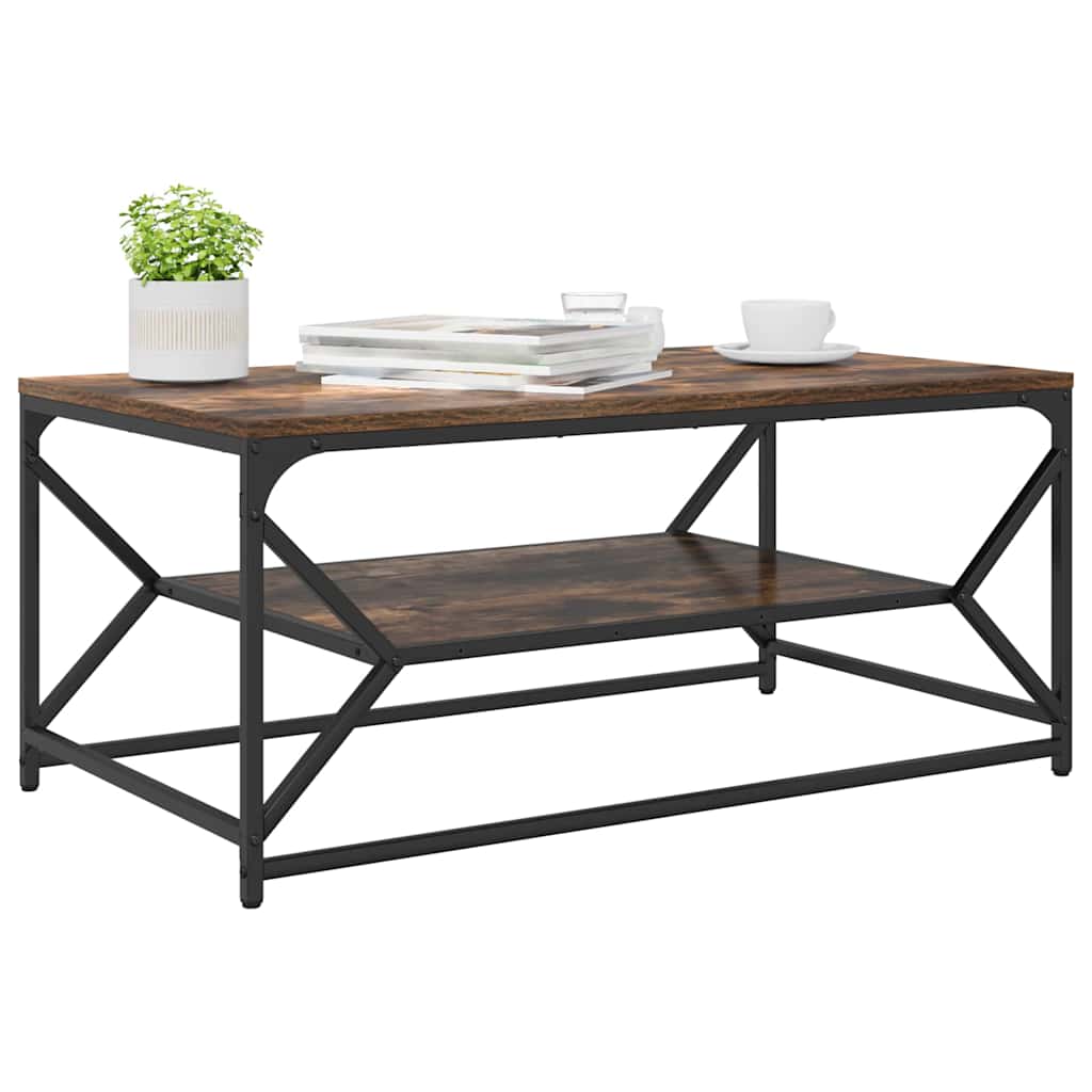 Coffee Table Smoked Oak 90 x 50 x 40 cm
