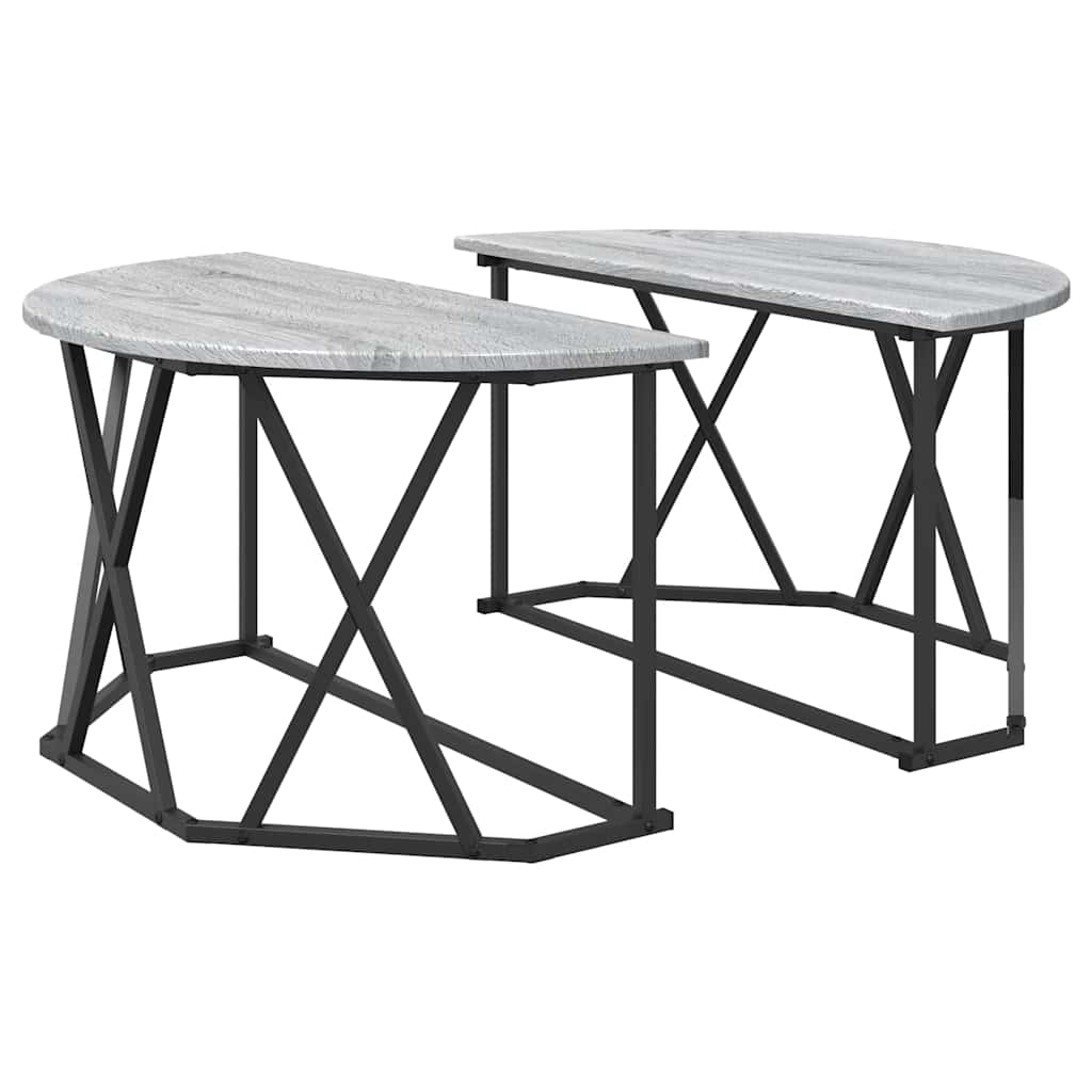 Coffee Table Grey Sonoma 80 x 80 x 42 cm