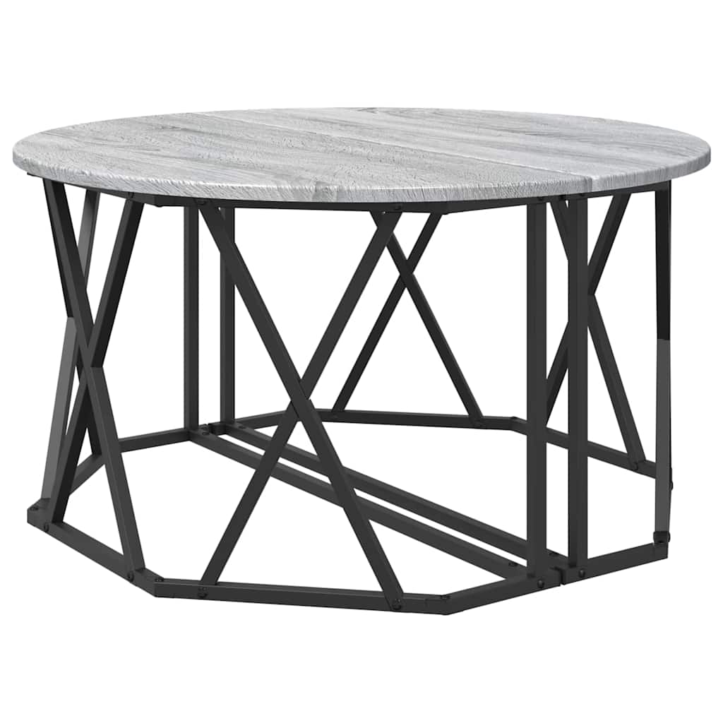 Coffee Table Grey Sonoma 80 x 80 x 42 cm