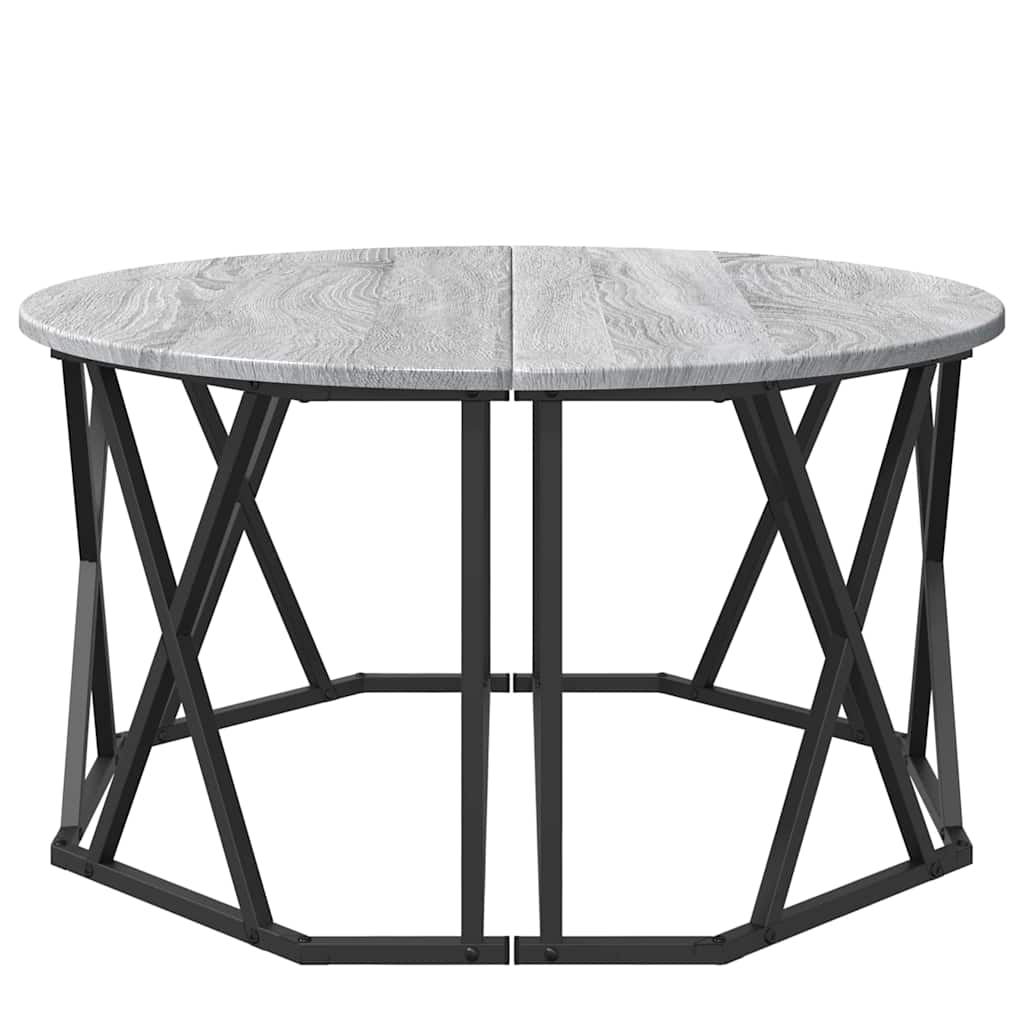 Coffee Table Grey Sonoma 80 x 80 x 42 cm