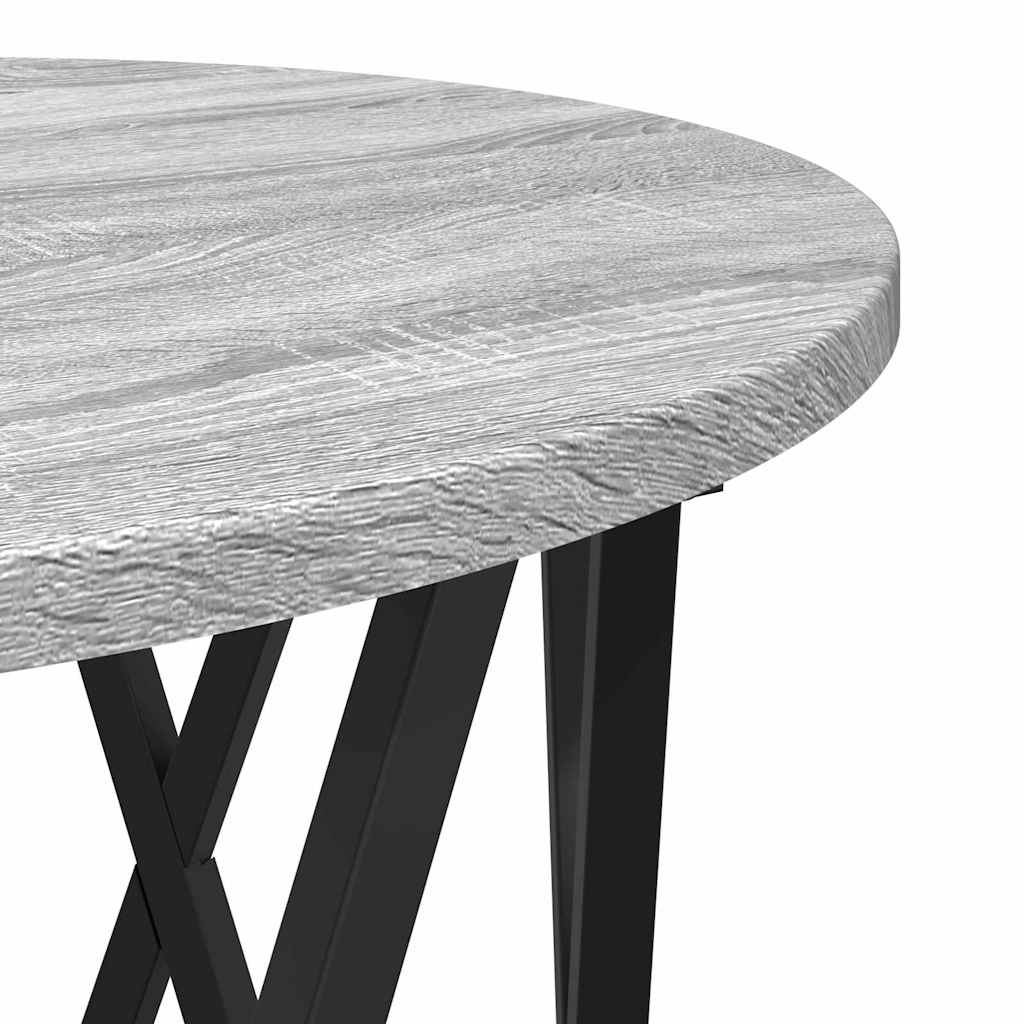 Nesting Side Table 3 pcs Grey Sonoma Engineered Wood and Steel