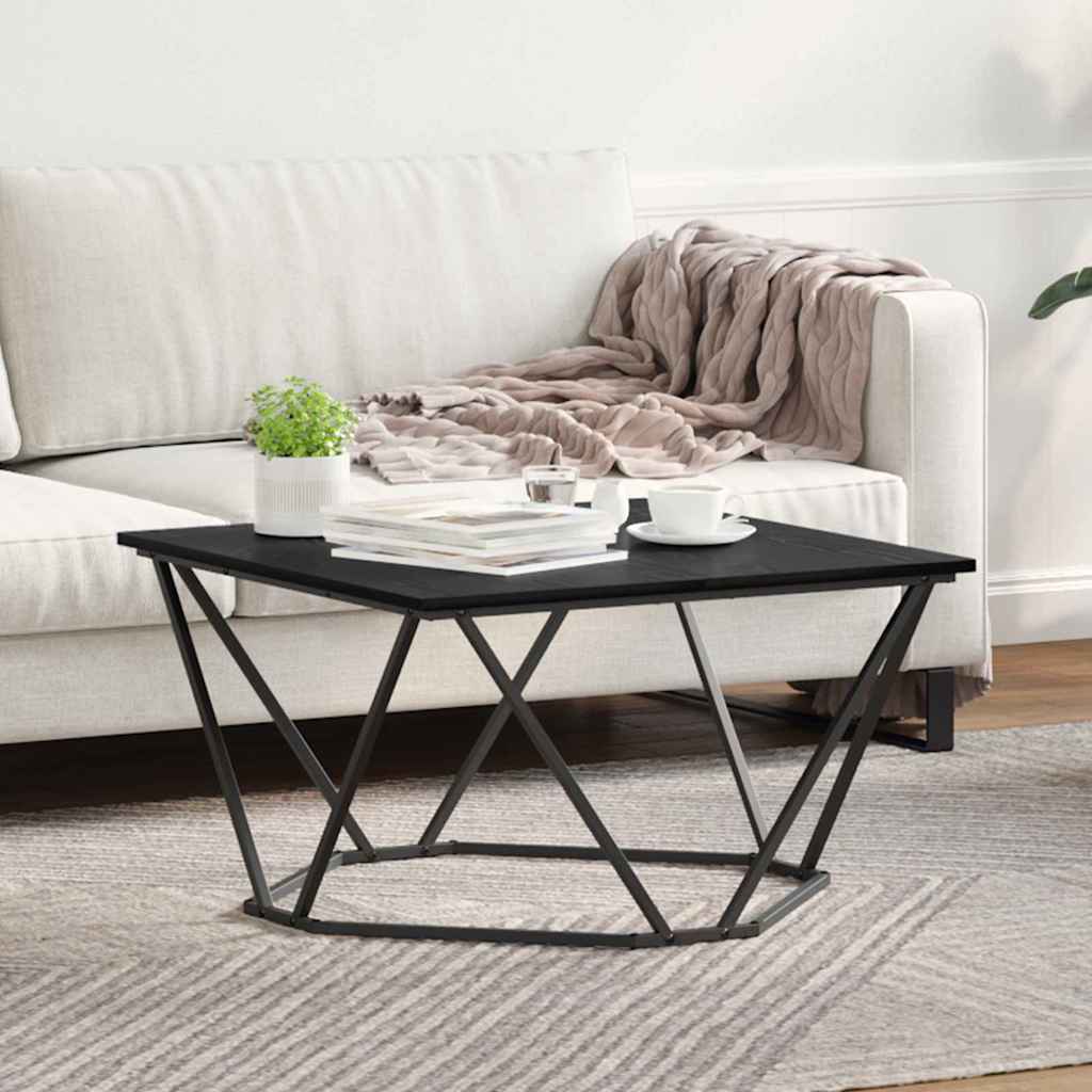Coffee Table Black Oak 80 x 80 x 45 cm