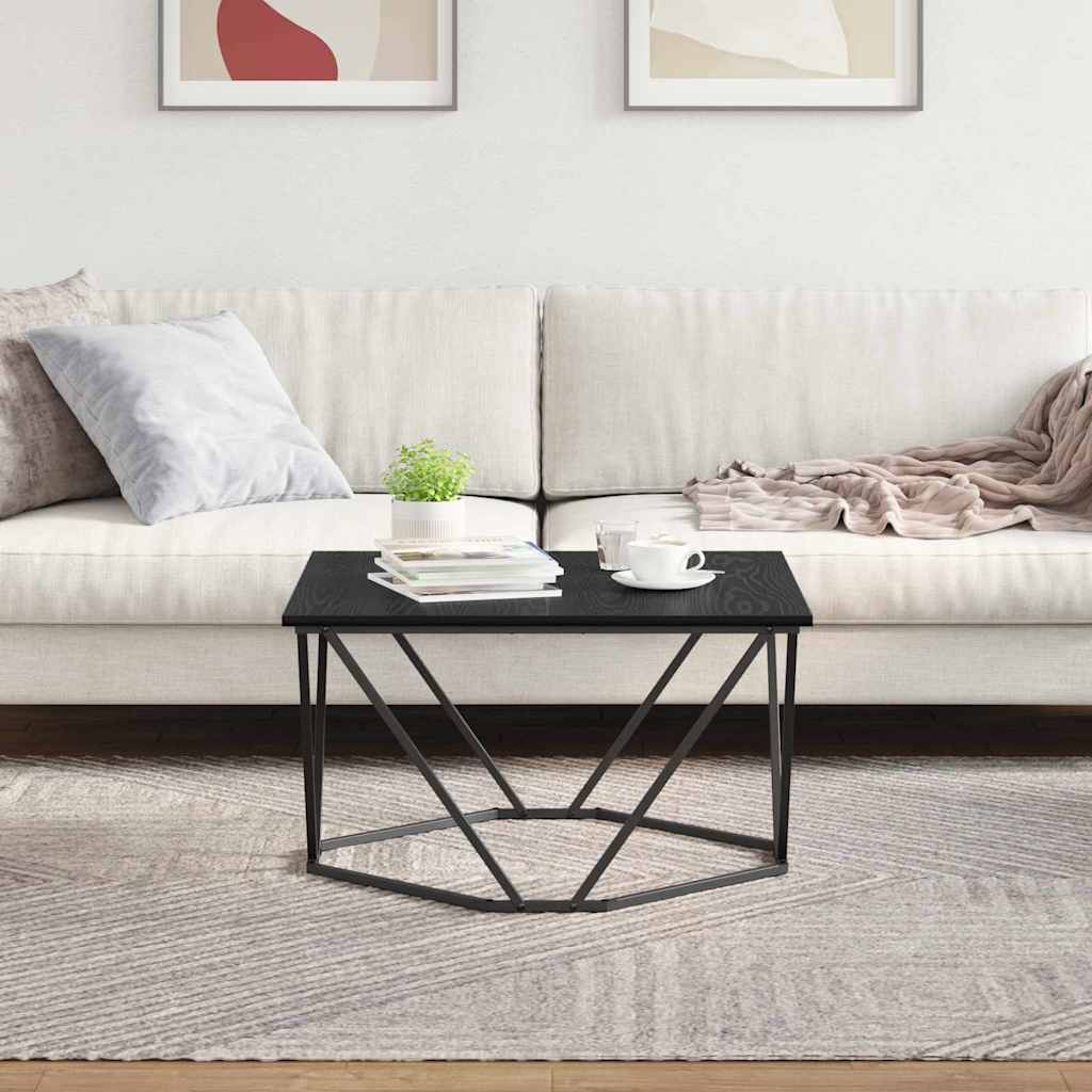 Coffee Table Black Oak 80 x 80 x 45 cm