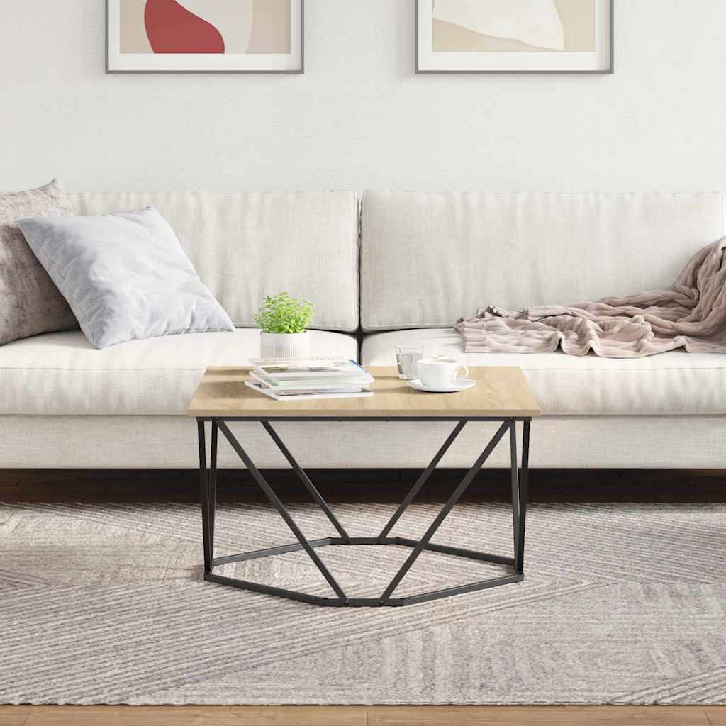 Coffee Table Sonoma Oak 80 x 80 x 45 cm