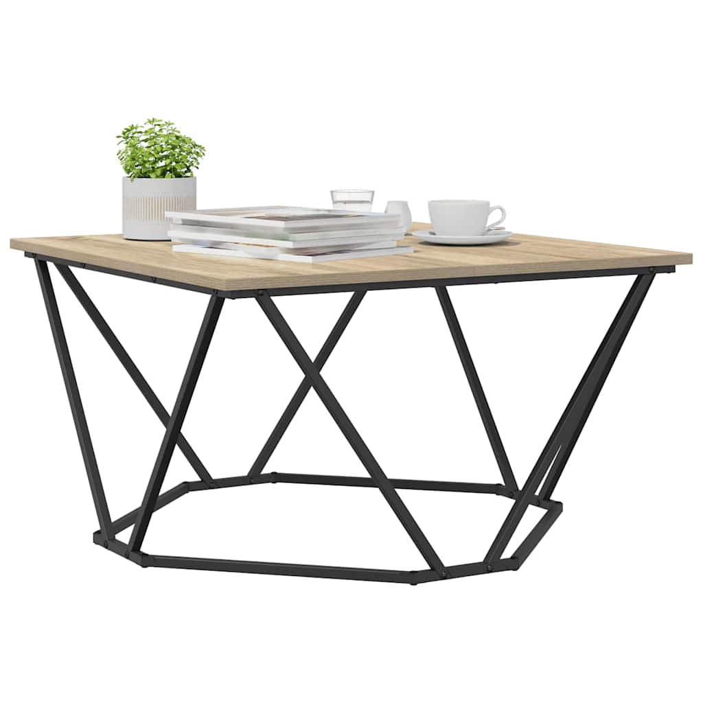 Coffee Table Sonoma Oak 80 x 80 x 45 cm