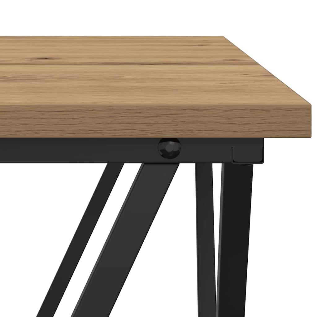 Coffee Table 3 pcs Artisan Oak Engineered Wood and Steel