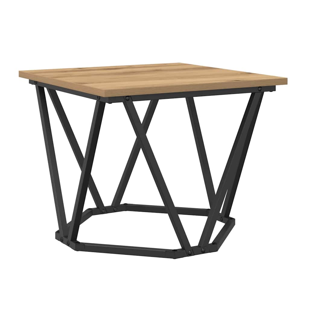 Coffee Table 3 pcs Artisan Oak 50 x 50 x 40 cm