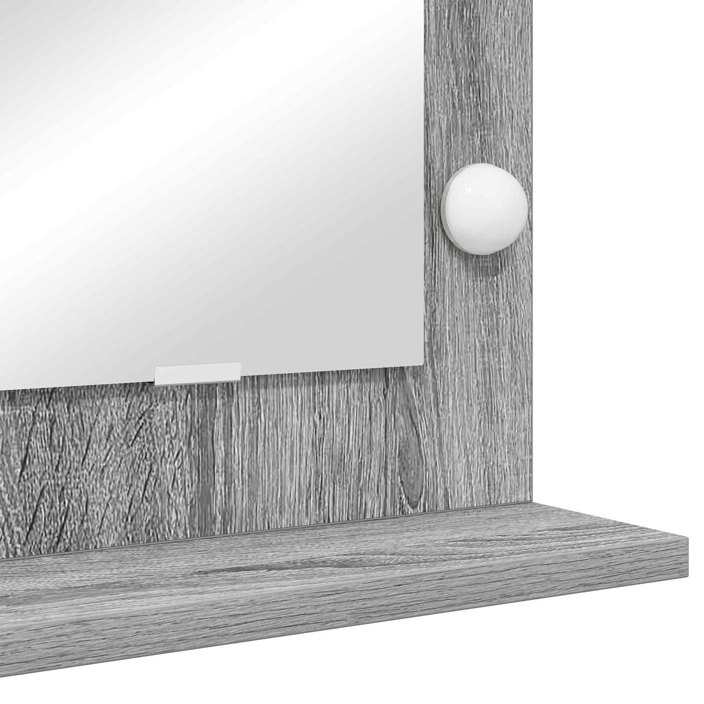 Vanity Mirror Grey Sonoma 60 x 55 x 18 cm Rectangular