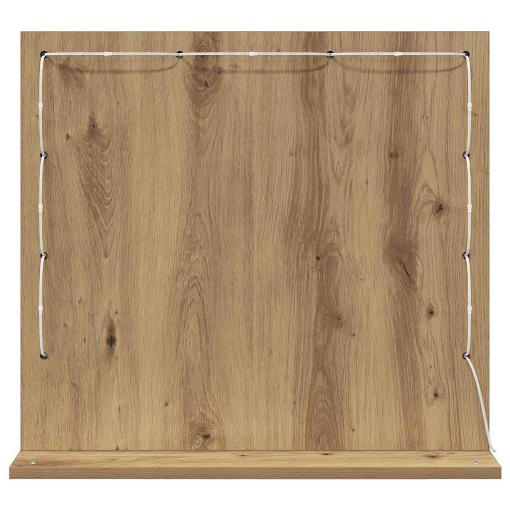 Vanity Mirror Artisan Oak 60 x 55 x 18 cm Rectangular