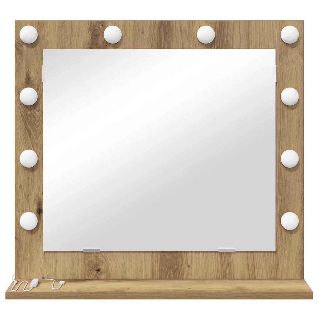 Vanity Mirror Artisan Oak 60 x 55 x 18 cm Rectangular