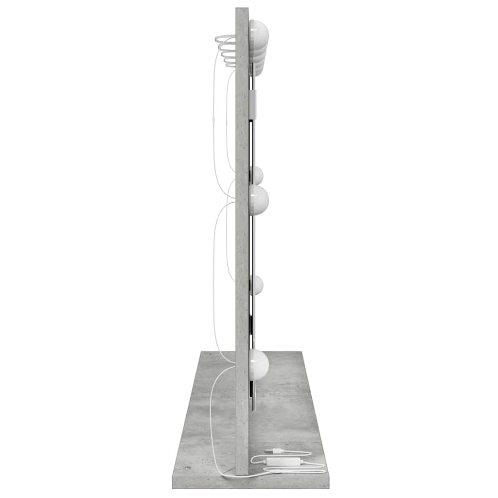 Vanity Mirror Concrete Grey 80 x 55 x 18 cm Rectangular