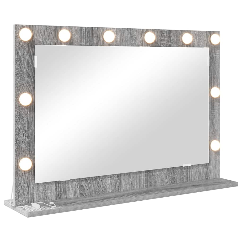 Vanity Mirror Grey Sonoma 80 x 55 x 18 cm Rectangular