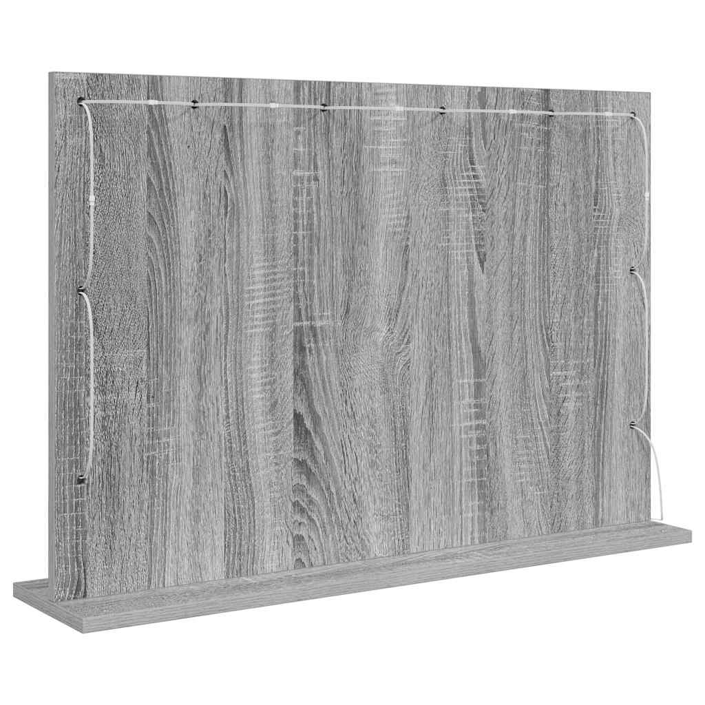 Vanity Mirror Grey Sonoma 80 x 55 x 18 cm Rectangular