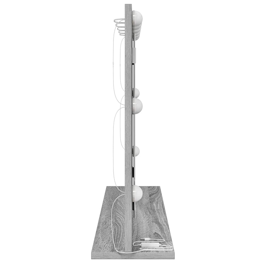 Vanity Mirror Grey Sonoma 80 x 55 x 18 cm Rectangular