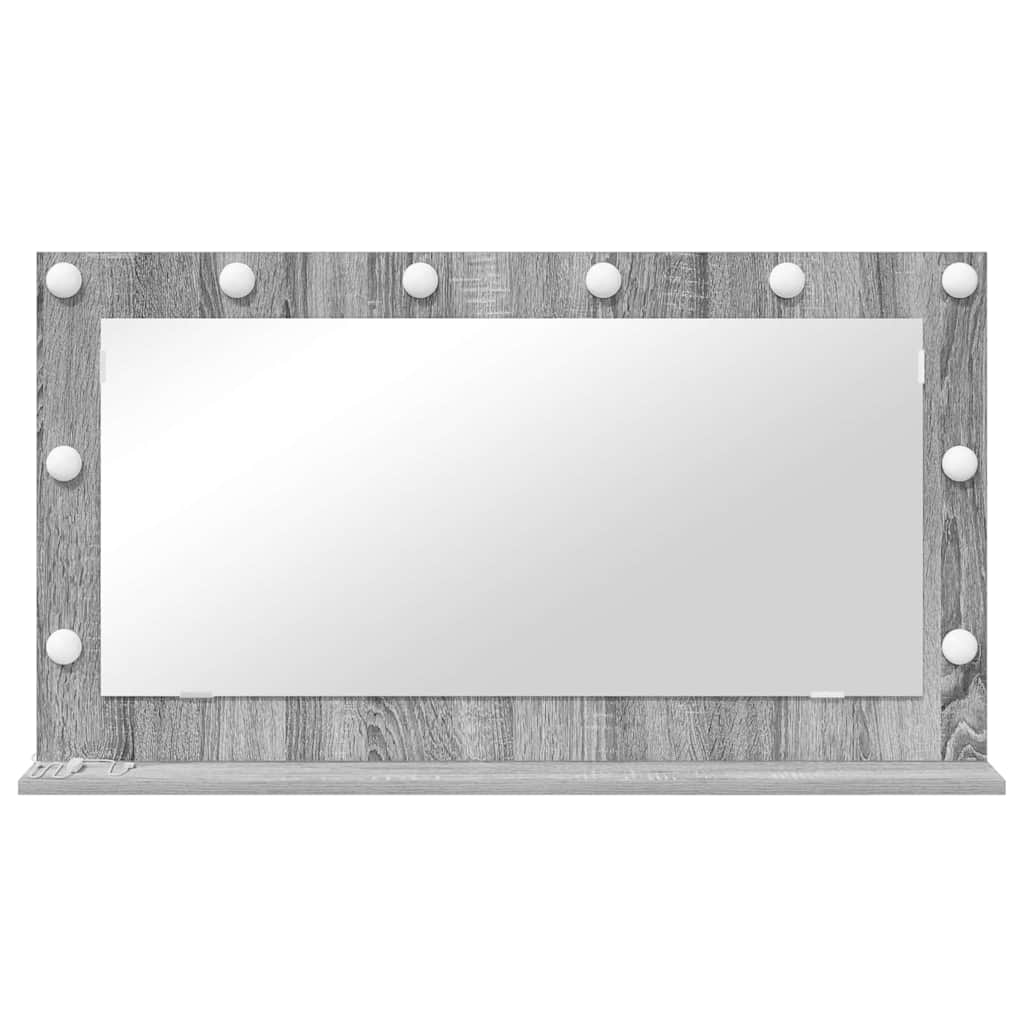 Vanity Mirror Grey Sonoma 100 x 55 x 18 cm Rectangular