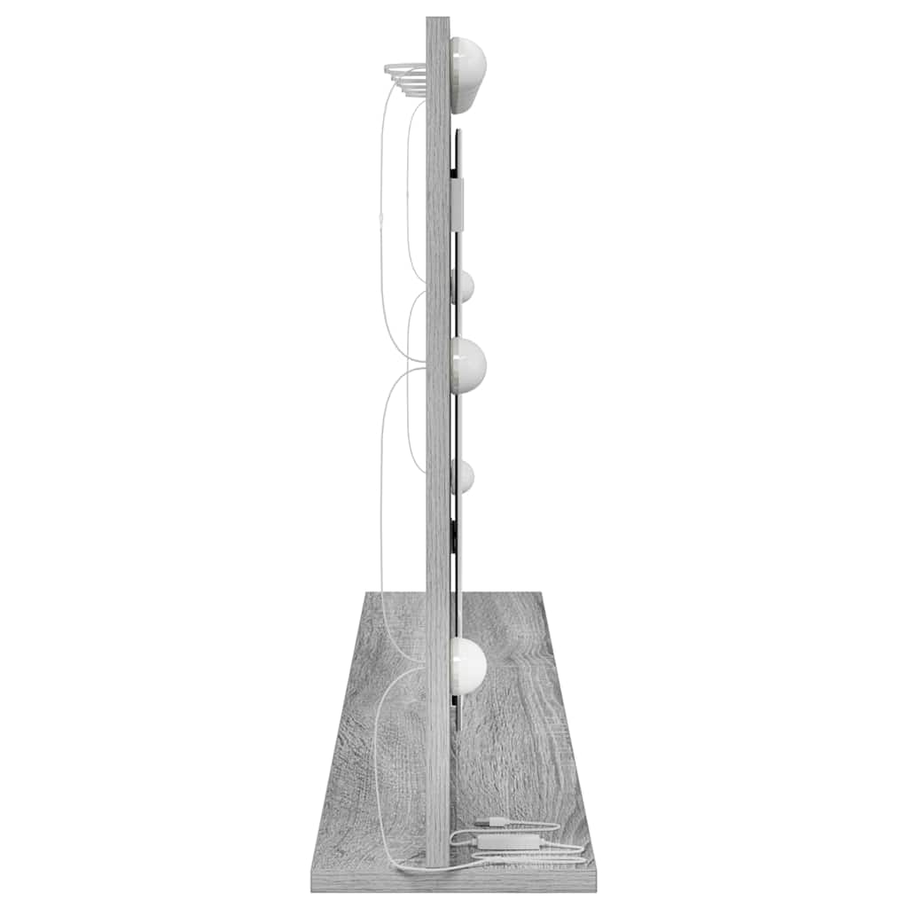Vanity Mirror Grey Sonoma 100 x 55 x 18 cm Rectangular