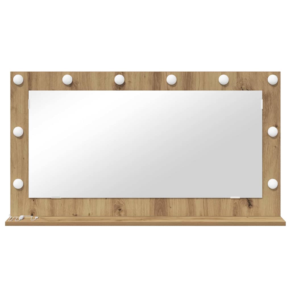 Vanity Mirror Artisan Oak 100 x 55 x 18 cm Rectangular