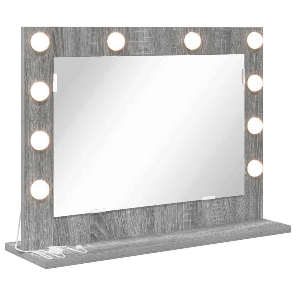 Vanity Mirror Grey Sonoma 60 x 45 x 18 cm Rectangular