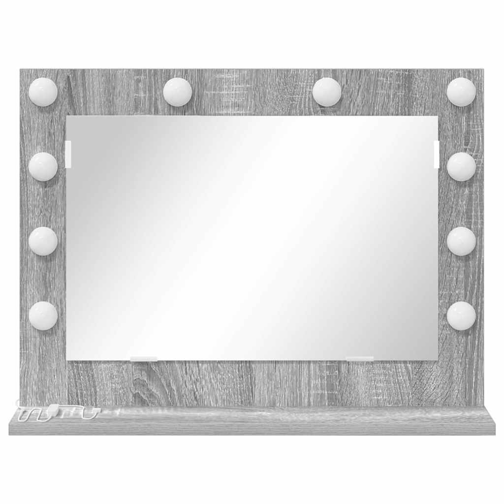 Vanity Mirror Grey Sonoma 60 x 45 x 18 cm Rectangular