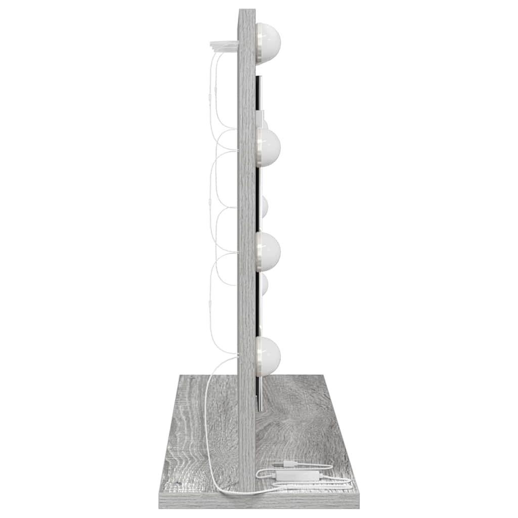 Vanity Mirror Grey Sonoma 60 x 45 x 18 cm Rectangular
