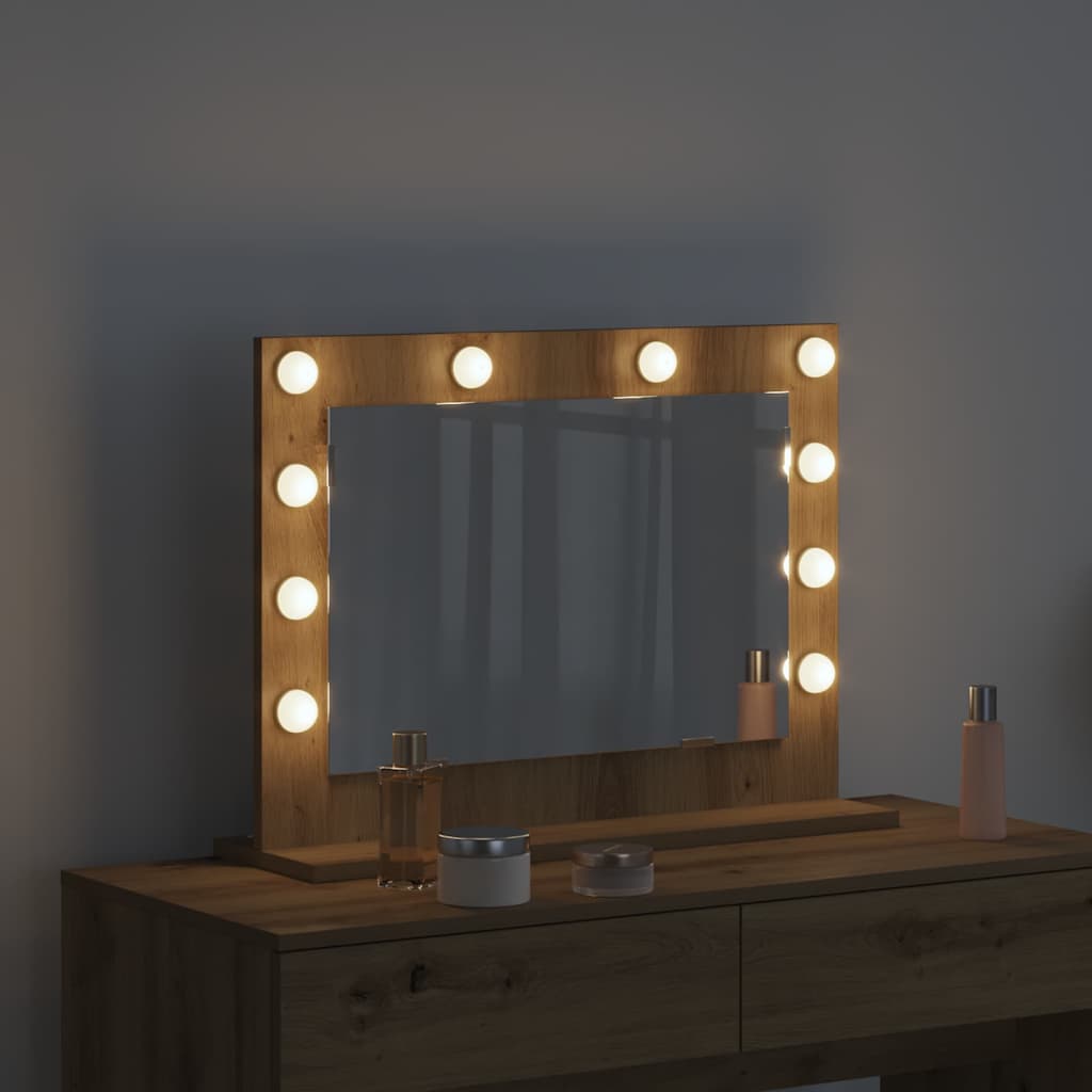 Vanity Mirror Artisan Oak 60 x 45 x 18 cm Rectangular