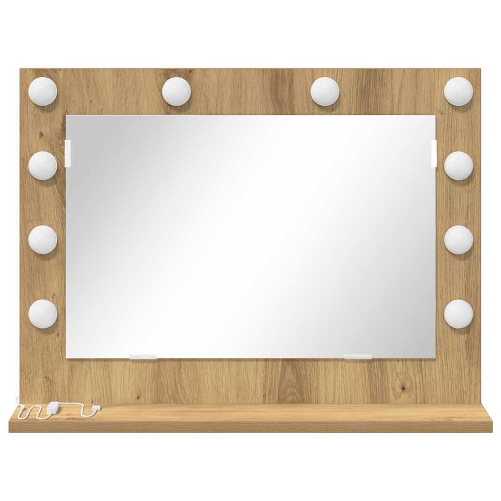 Vanity Mirror Artisan Oak 60 x 45 x 18 cm Rectangular