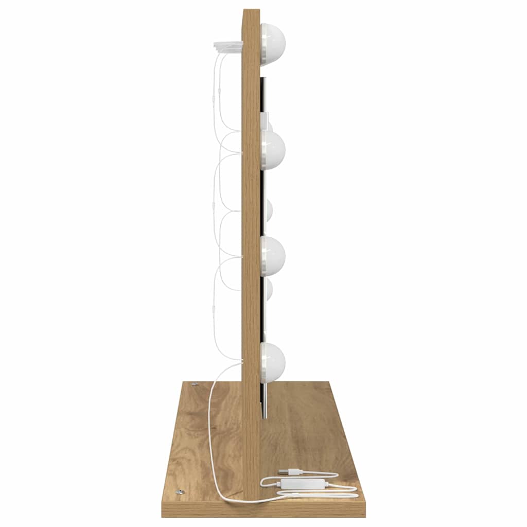 Vanity Mirror Artisan Oak 60 x 45 x 18 cm Rectangular