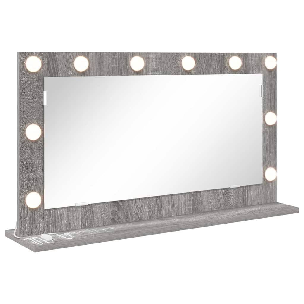 Vanity Mirror Grey Sonoma 80 x 45 x 18 cm Rectangular