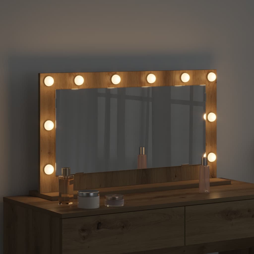 Vanity Mirror Artisan Oak 80 x 45 x 18 cm Rectangular