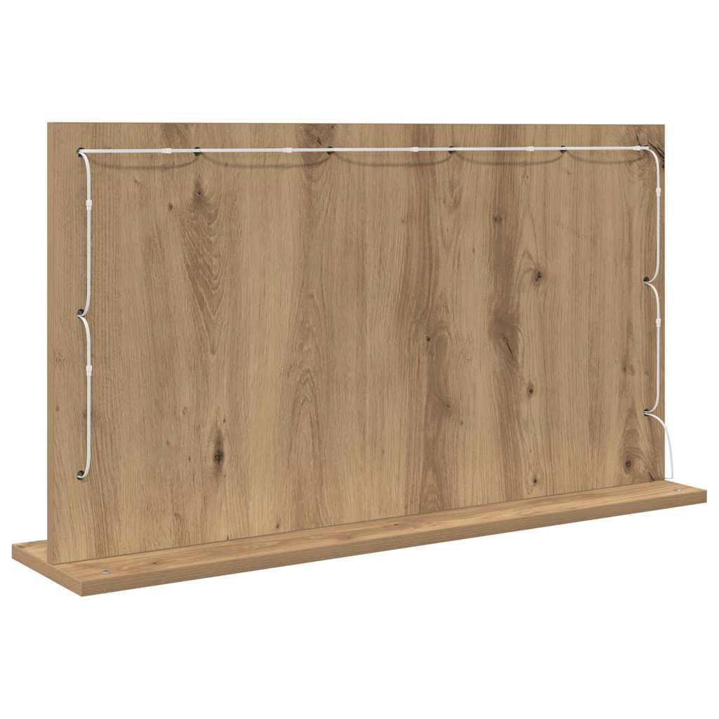 Vanity Mirror Artisan Oak 80 x 45 x 18 cm Rectangular
