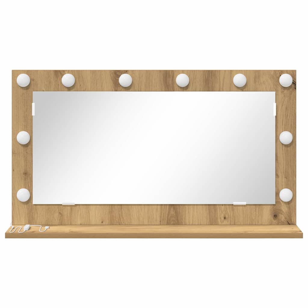 Vanity Mirror Artisan Oak 80 x 45 x 18 cm Rectangular