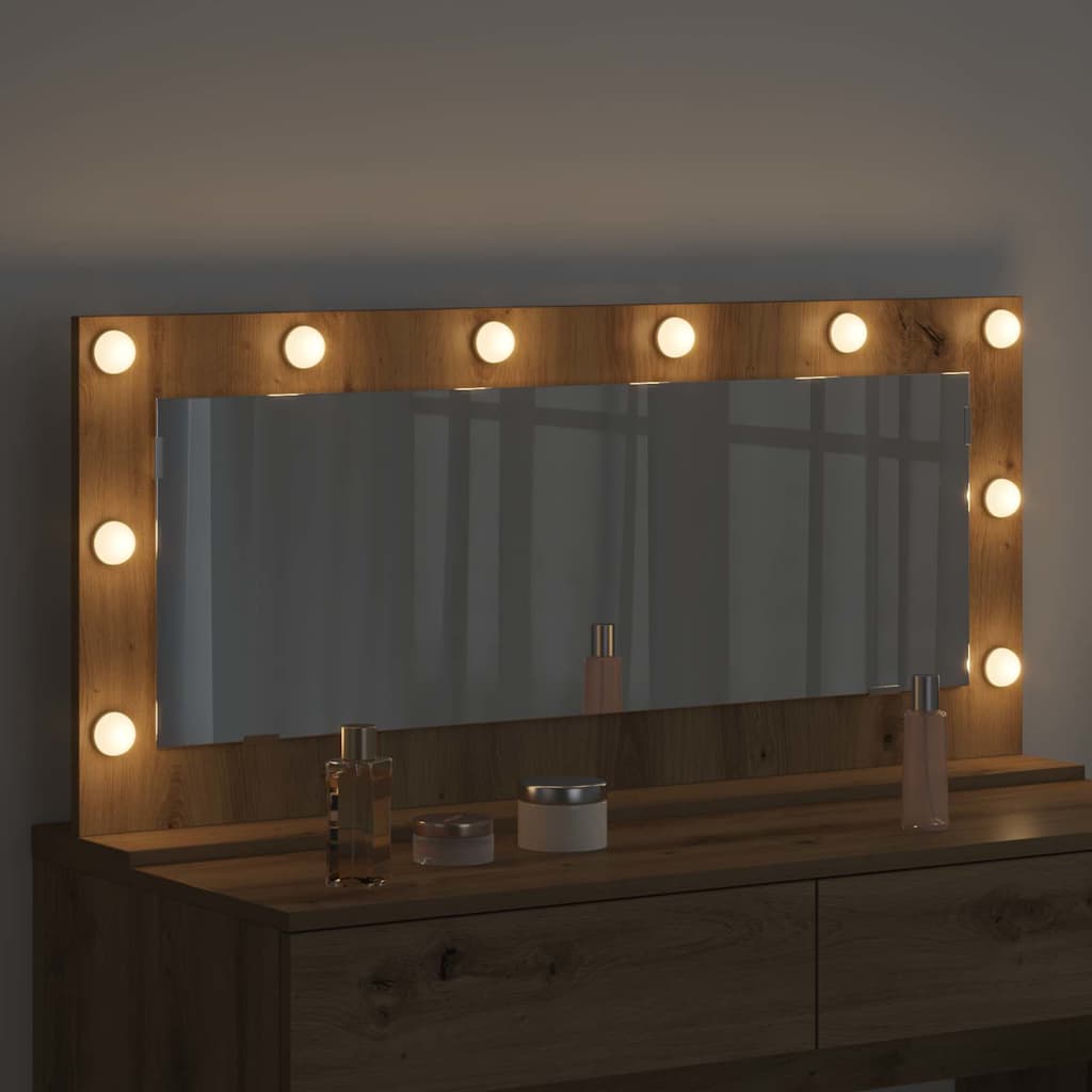 Vanity Mirror Artisan Oak 100 x 45 x 18 cm Rectangular