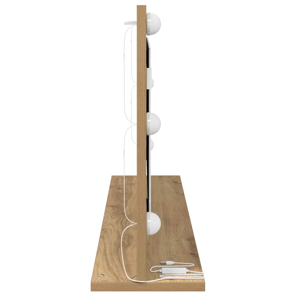 Vanity Mirror Artisan Oak 100 x 45 x 18 cm Rectangular