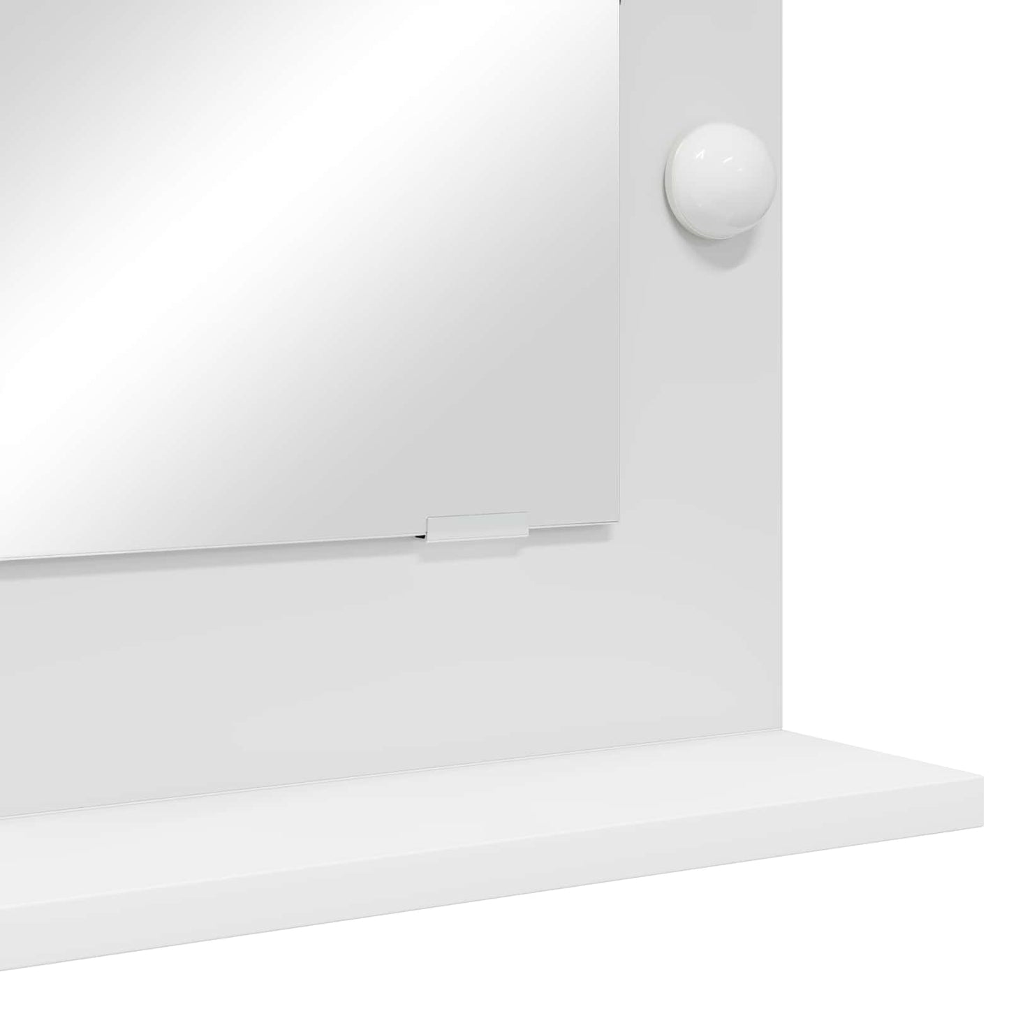 Vanity Mirror White 70 x 50 x 18 cm Glass and Engineered wood