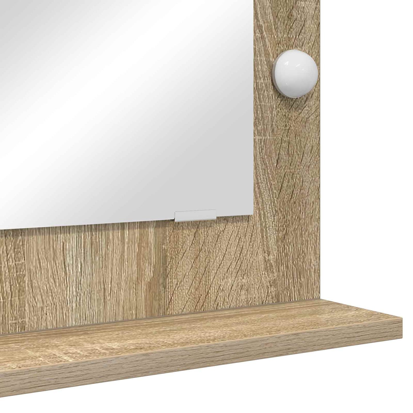 Vanity Mirror Rectangular Sonoma Oak 70 x 50 x 18 cm