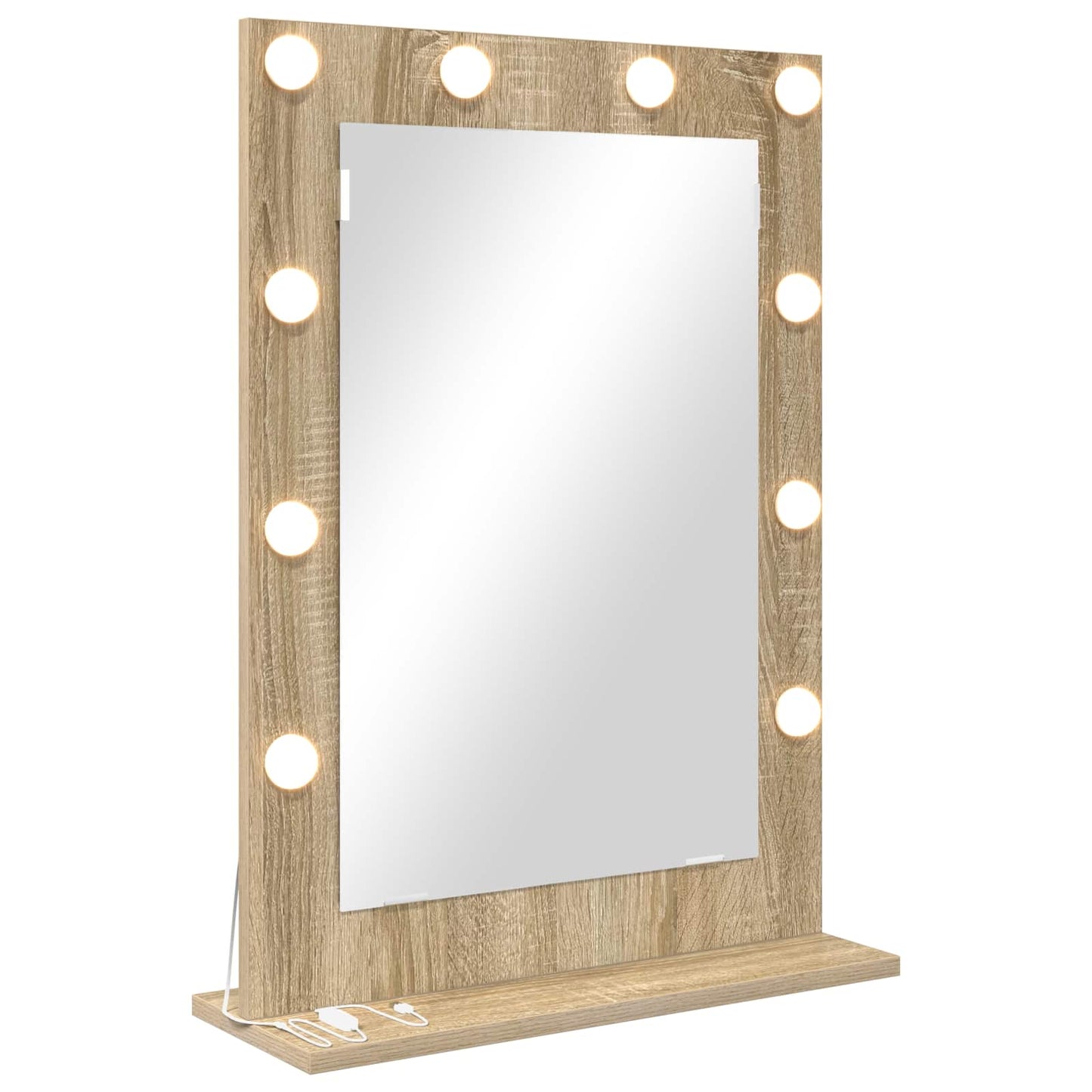 Vanity Mirror Rectangular Sonoma Oak 70 x 50 x 18 cm