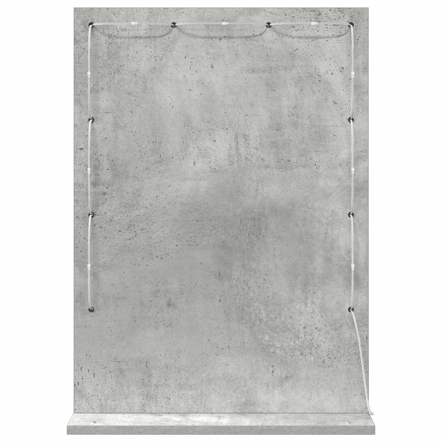 Vanity Mirror Concrete Grey 70 x 50 x 18 cm Rectangular