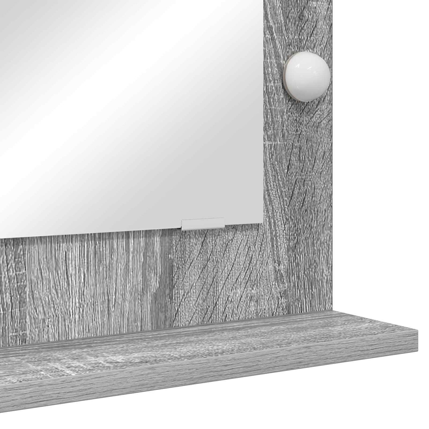 Vanity Mirror Grey Sonoma 70 x 50 x 18 cm Rectangular