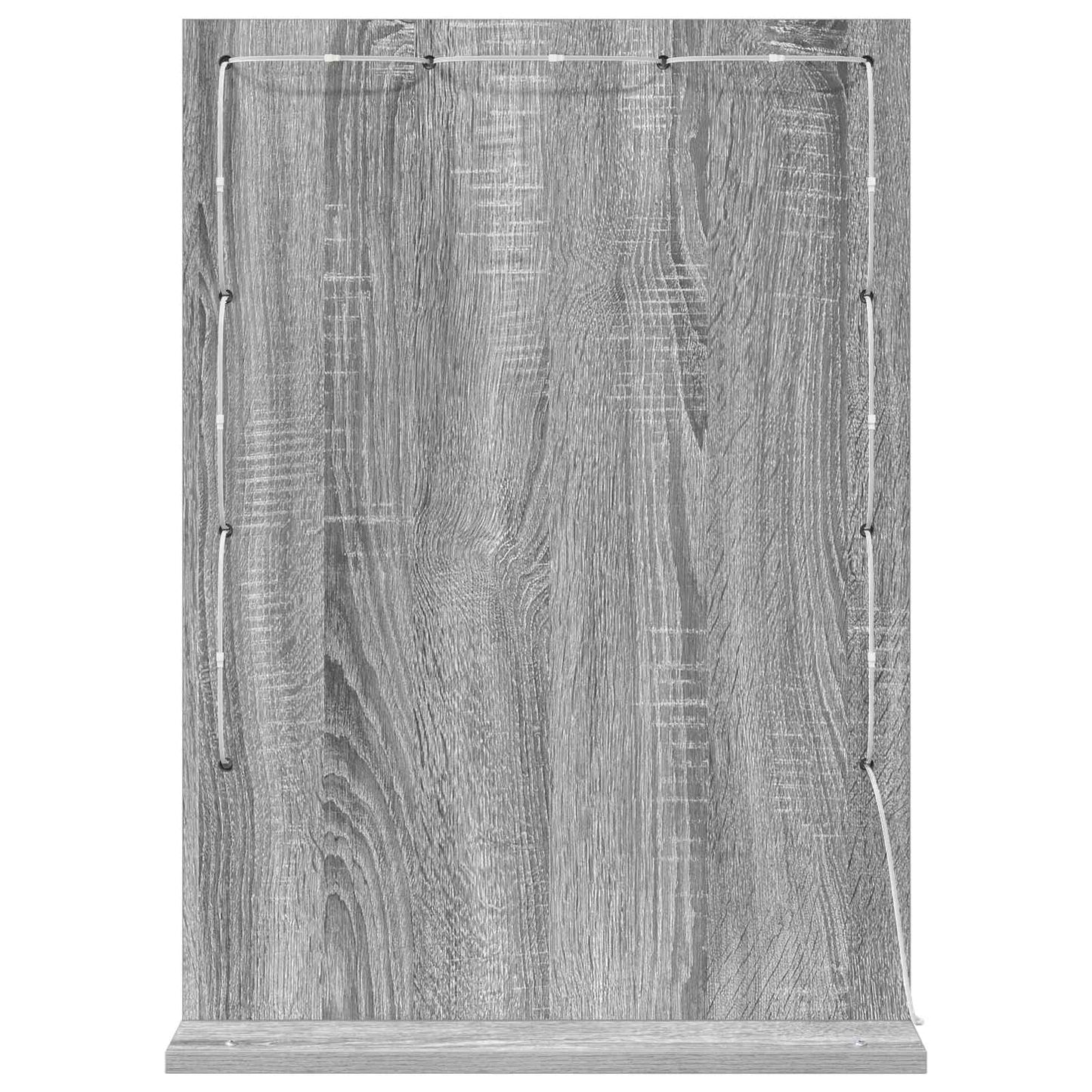 Vanity Mirror Grey Sonoma 70 x 50 x 18 cm Rectangular