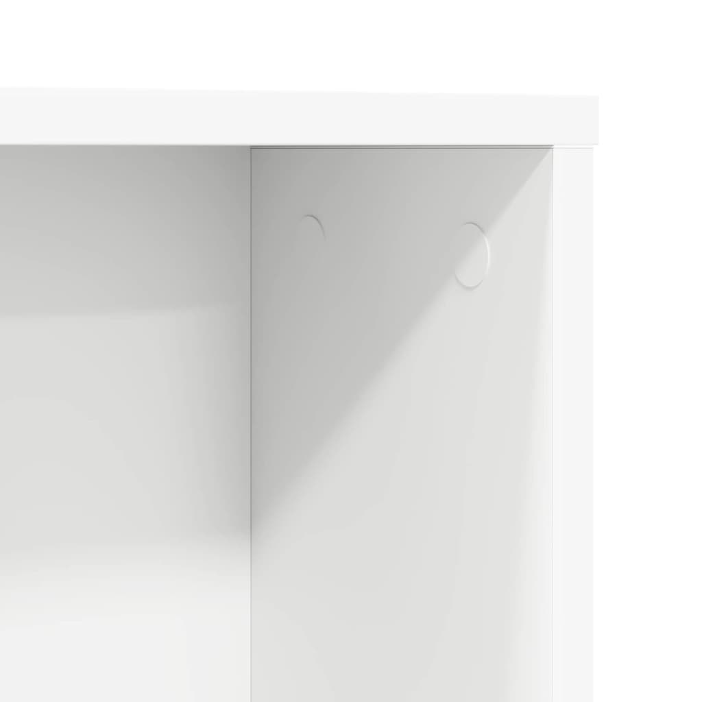 Desk White Engineered Wood 91 x 50 x 149 cm